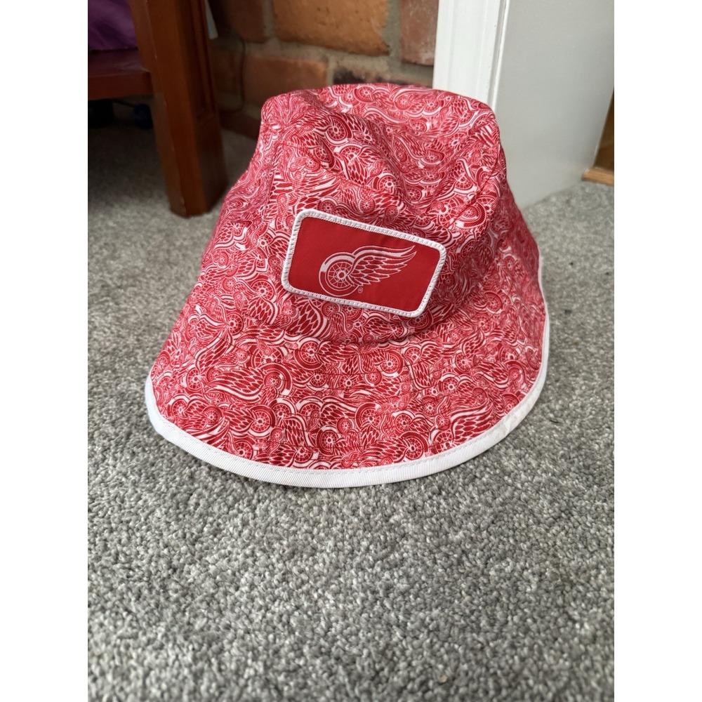 Detroit Red Wings x National Coney Island Bucket Hat Idegy 2018 Stadium Giveaway